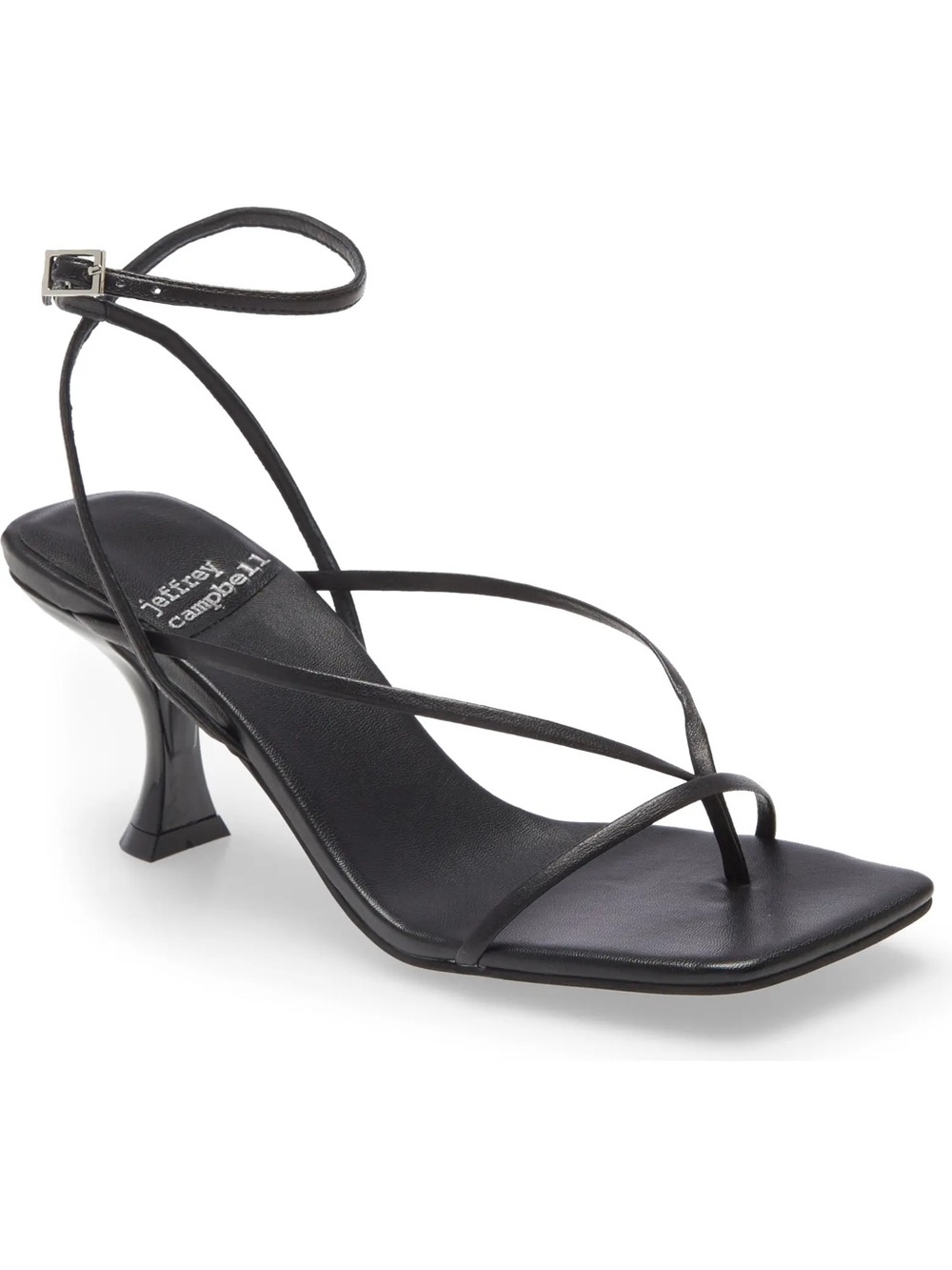 Jeffrey Campbell Black Fluxx Sandal - size 9.5 (brand new in box)
